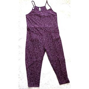 Victoria's Secret Sleep Pajama Romper Thermal Knit  Burgundy  Small  GUC